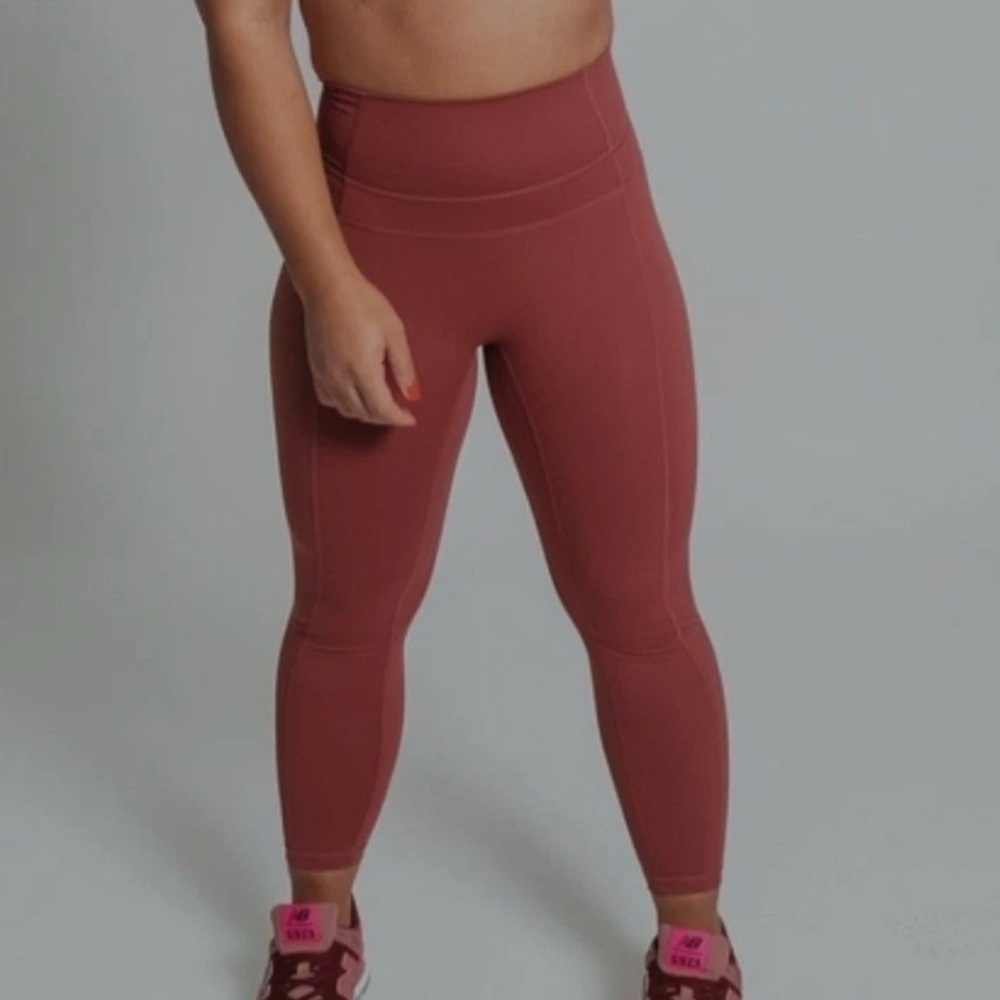 Women's High-Waisted Red Leggings